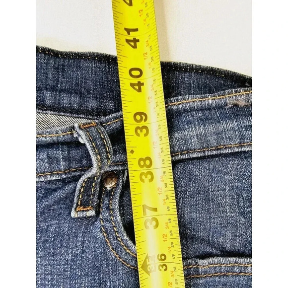 Levis 33X32 Women's 515 Bootcut Blue Denim Egyptian Cotton Logo Jeans Size 16M - Picture 12 of 14